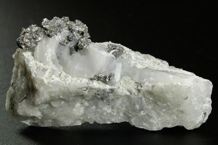 Native Silver in Calcite - Morocco #362733